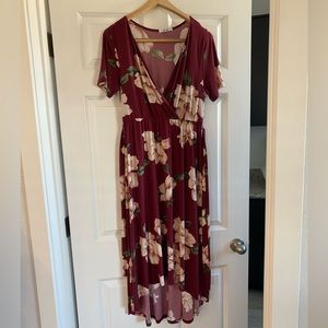 Lux & Co Midi Wrap Dress